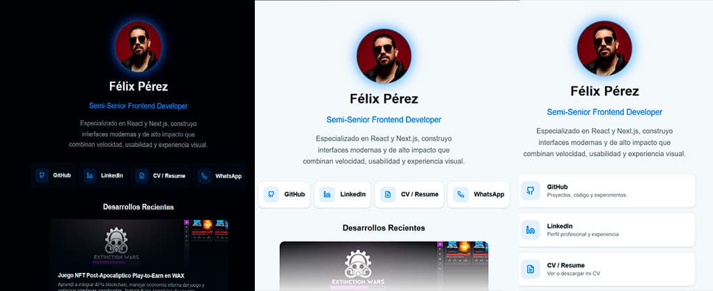 WebApp Link-in-Bio y Portafolio Personal